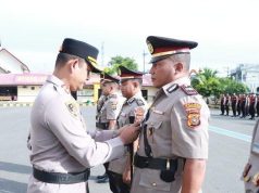Mapolres Lhokseumawe Gelar Sertijab Sejumlah Perwira