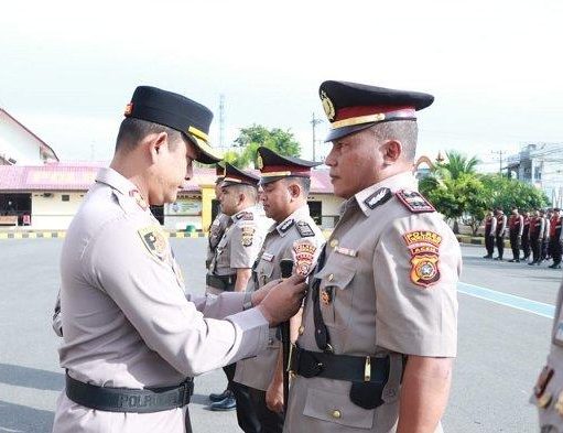 Mapolres Lhokseumawe Gelar Sertijab Sejumlah Perwira