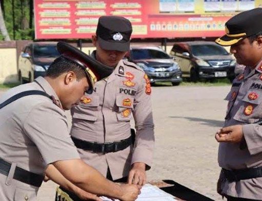 Kapolres Pijay Gelar Sertijab Para Perwira Dibawah Jajarannya