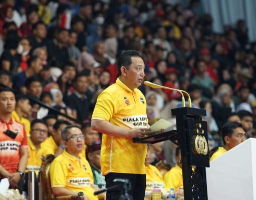 Kunjungi Kalbar, Kapolri Tutup Turnamen Bola Voli Kapolri Cup