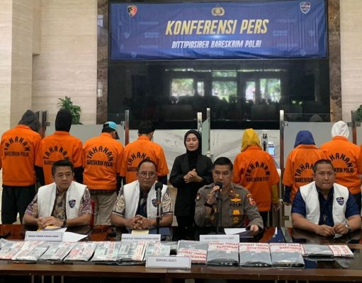 Bareskrim Polri Tangkap 11 Penyedia Judi Online