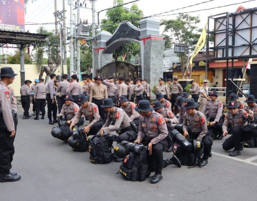 Apel Pembukaan Bintra Bintara Remaja Polres Tulungagung
