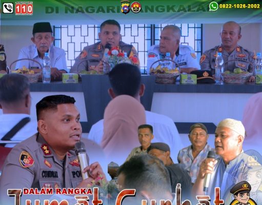 Jumat Curhat, Kapolres 50 Kota Bagikan Nomor WA, Minta Warga tidak takut melapor ke polisi