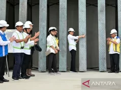 Bilah Pertama Garuda di Kantor Presiden IKN dipasang Presiden Jokowi