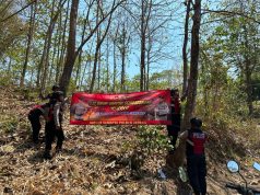 Polisi Pasang Spanduk di Sejumlah Titik Rawan, Cegah Karhutla di Jepara