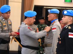 Wakapolri Pimpin Upacara Purna Tugas Kontingen Gharba Satgas FPU 4 Minusca