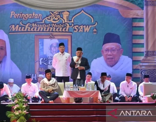 Wapres Ma’ruf Amin Hadiri Maulid Nabi Muhammad dan Haul Ke-30 Abuya Amin