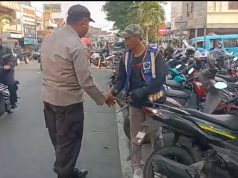Peduli Kamtibmas Panit Samapta Polsek Tingkir Berikan Himbauan Tukang Parkir Di Pasar Raya 2 Salatiga