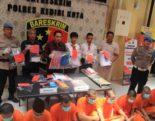 September 2023, Polres Kediri Kota Ungkap 6 Kasus, Diantaranya Tipu Gelap dan Pencurian