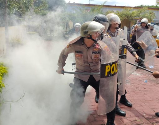 Polres Simalungun Gelar Pelatihan Dalmas Sat Samapta Jelang Pemilu 2024