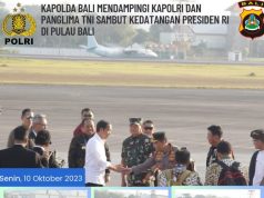 Kedatangan Presiden RI Bersama Kapolri Dan Panglima TNI Didampingi Kapolda Bali Selama Di Pulau Bali