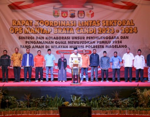 Jelang Operasi Mantap Brata Candi 2023-2024, Polresta Magelang Adakan Rakor Lintas Sektoral