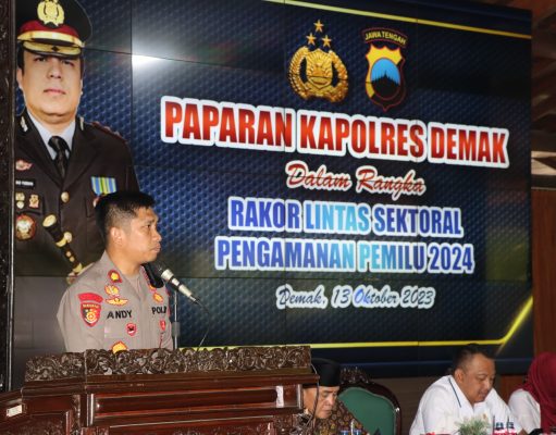 Pastikan Pemilu Aman, Polres Demak Gelar Rakor dan Deklarasi Damai