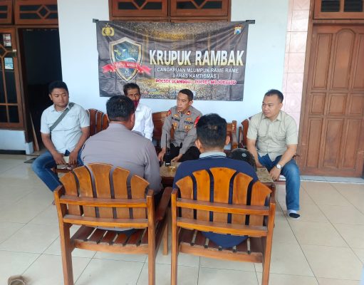 Gelorakan Inovasi Kearifan Lokal Cangkrukan Kamtibmas “Krupuk Rambak” Polres Mojokerto