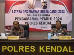 Dalam Rangka Pengamanan Pemilu 2024, Polres Kendal Gelar Latpra OPS Mantab Brata Candi 2023