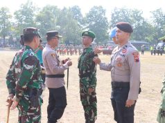 Apel Gelar Pasukan Operasi Mantap Brata Polres Tegal, Bersinergi Siap Amankan Pemilu 2023-2024