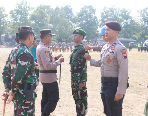 Apel Gelar Pasukan Operasi Mantap Brata Polres Tegal, Bersinergi Siap Amankan Pemilu 2023-2024