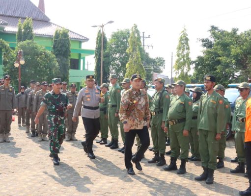 Siap Kawal Pemilu 2024, Polres Wonogiri Apel Gelar Pasukan Ops Mantab Brata 2023-2024