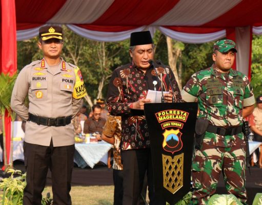 Apel Gelar Pasukan Operasi Mantap Brata Candi 2023-2024, Polresta Magelang Siap Amankan Pemilu 2024