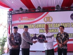 Wujud Rasa Bahagia Warga Ciamis Dapat Bantuan Sumur Bor Dan Sembako Ops NCS Polri