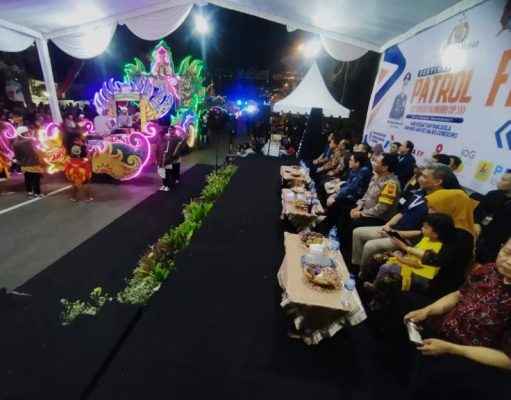 Sampaikan Pesan Pemilu Damai Lewat Festival Patrol Oklik, Polres Bojonegoro Rangkul Media