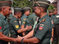 Sejumlah Prajurit TNI AD 0736 Dan PNS Batang Dapat Kenaikan Pangkat Jelang HUT TNI