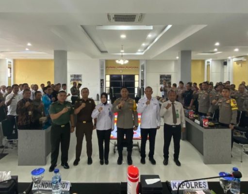 Jelang Pemilu 2024, Polres Tulungagung Gelar Rapat Koordinasi Lintas Sektoral