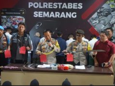 Gercep Anggota Polrestabes Semarang Bubarkan Tiga Titik Tawuran Gangster Ringkus 22 Remaja Dan 9 Sajam