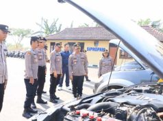 Dalam Rangka Ops Mantab Brata 2023, Polres Rembang Gelar Apel Pasukan Dan Kendaraan Dinas