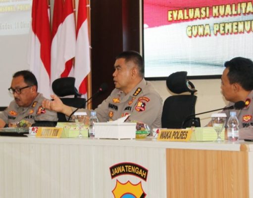 Polres Kudus Terima Kunjungan Kerja Tim Puslitbang Polri