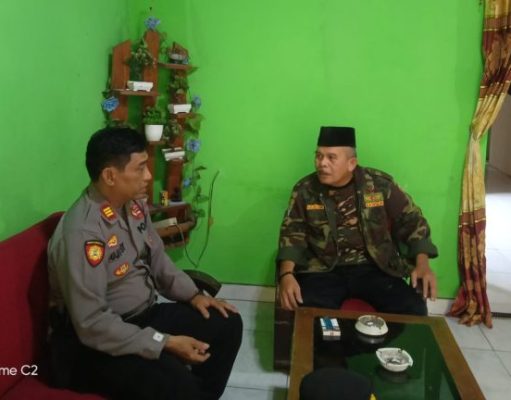 Wujudkan Kondusifitas Kamtibmas Panit Samapta Polsek Tingkir Silaturahmi Ke Kediaman Penasehat Banser NU