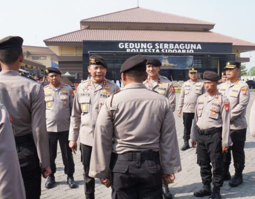 Kakor Sabhara Baharkam Polri Tinjau Kesiapan Operasi Mantap Brata di Sidoarjo