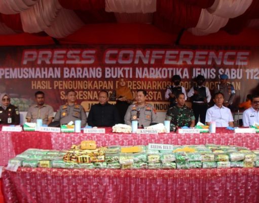 Polda Aceh Musnahkan 112 Kg Sabu Selamatkan Generasi Emas