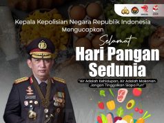 Kapolri Sambut Hari Pangan Sedunia: “Air adalah Kehidupan, Air adalah Makanan”