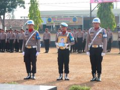 Kapolres Lampung Timur Pimpin Upacara PTDH Personelnya