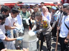 Polda Sulteng Musnahkan 20 Kg Sabu dan Selamatkan 175 Ribu Jiwa