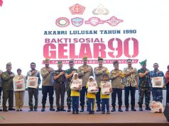 Salurkan 3.500 Bansos di Pekanbaru, Bakti Kesehatan Dan Bakti Sosial AKABRI 1990
