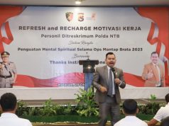 Polda NTB Datangkan Motivator Thanks Institute Refresh Otak dan Recharge Hati Anggotanya