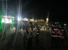 Sejumlah Personil Polres Grobogan Hadir Beri Rasa Aman Pengunjung Festival Otomotif