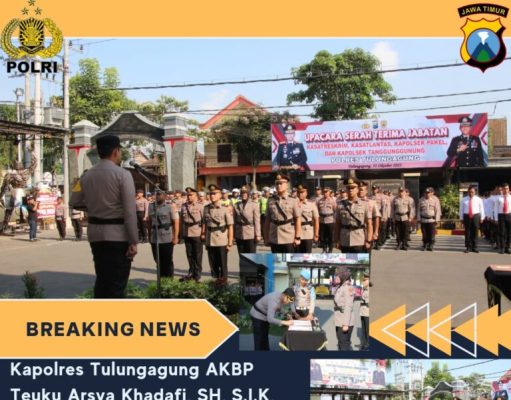 Kapolres Tulungagung Pimpin Sertijab Sejumlah Perwira