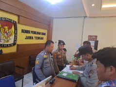 Giat Satgas Preventif Jelang Pemilu Perketat Penjagaan Kantor KPU Dan Bawaslu Kota Semarang