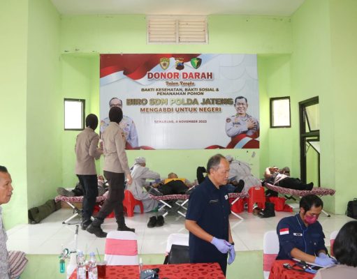 Biro SDM Polda Jateng gelar berbagai Bakti Sosial menjelang Rakorbin SDM Polri