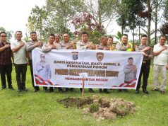 Polres Simalungun Gelar Bakti Sosial dan Penanaman 100 Pohon, Jelang Rakor SDM Polri 2023
