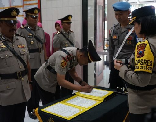 Kapolres Magelang Kota Pimpin Sertijab Kasat Reskrim dan Kapolsek Bandongan