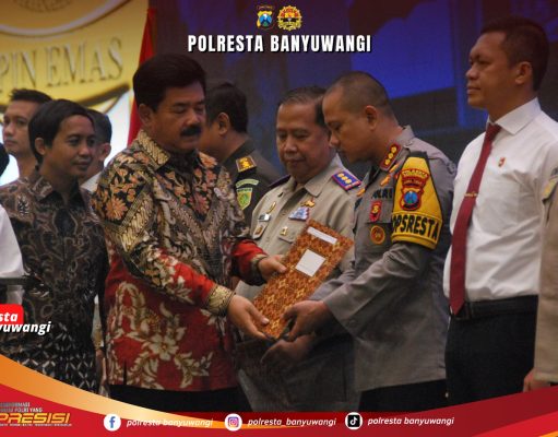 Komitmen Berantas Mafia Tanah, Kapolresta Banyuwangi Raih Penghargaan Pin Emas dari Menteri ATR/BPN