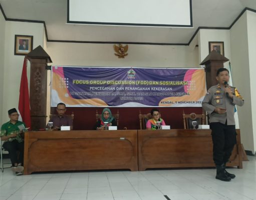 Polres Kendal Gelar FGD dan Sosialisasi Pencegahan serta Penanganan Kekerasan di Kalangan Pelajar