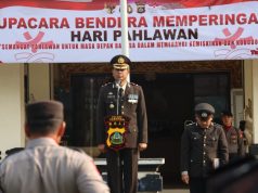 Upacara Hari Pahlawan 10 November Dipimpin Langsung Wakapolres Tabanan