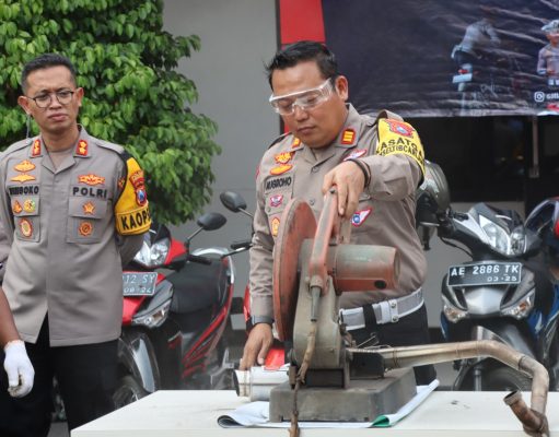 Hasil Operasi Balap Liar, Polres Ponorogo Amankan 238 Unit Kendaraan Bermotor