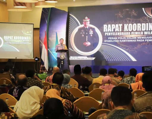Rakor Penyelenggara Pemilu : Kapolda Jateng Paparkan Kesiapan dan Tekankan Netralitas Polri