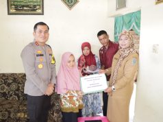 Polres Nganjuk Santuni dan Bantu Memfasilitasi Pengobatan Balita Pembengkakan Jantung